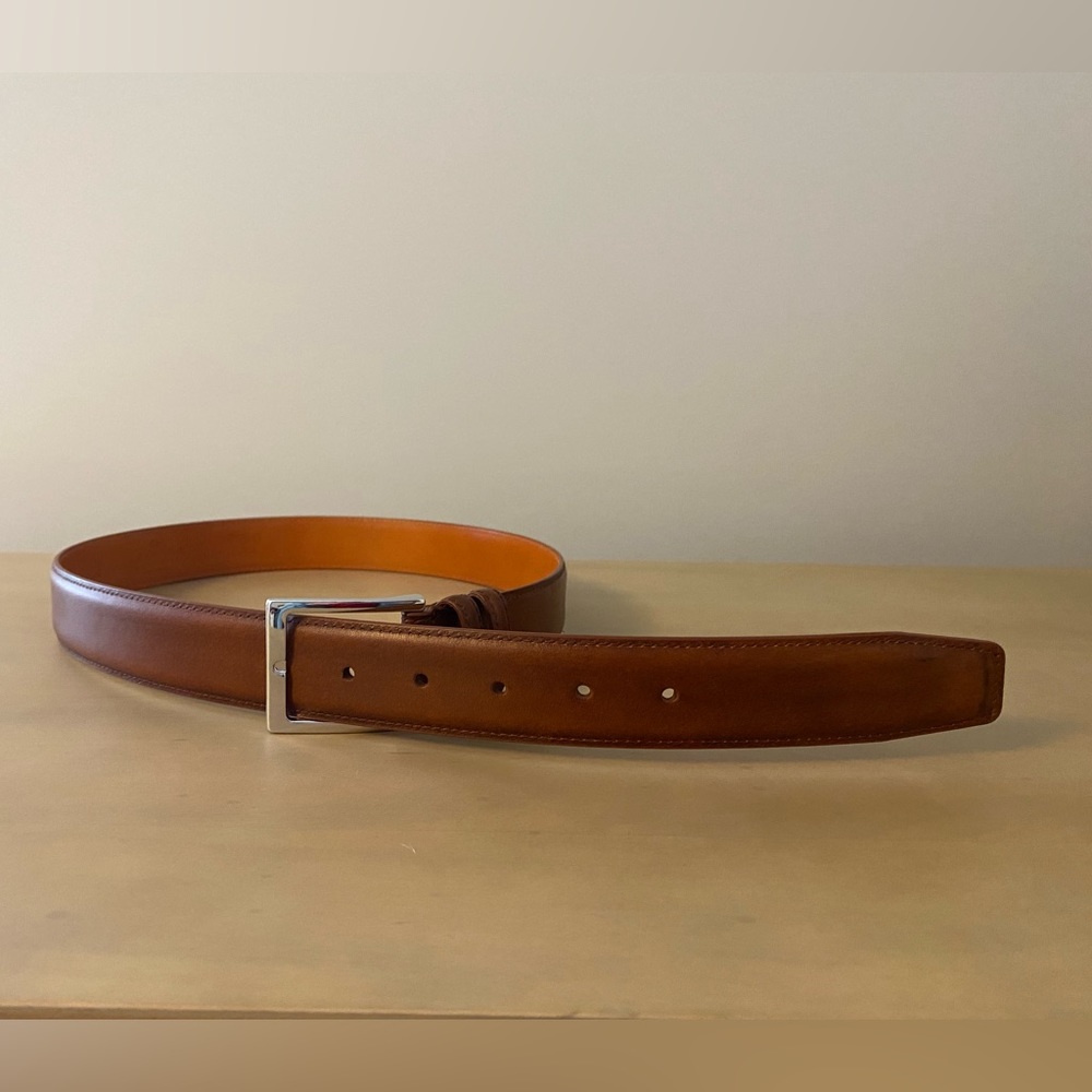 Men’s Carmina leather dress belt